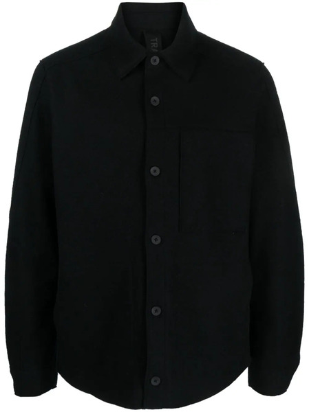  Transit Felted Virgin Wool Shirt - Negro 