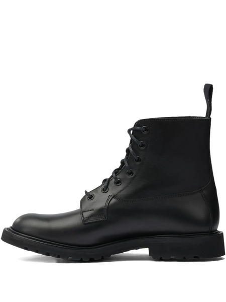  Tricker's Botas Biker Lisas - Negro 