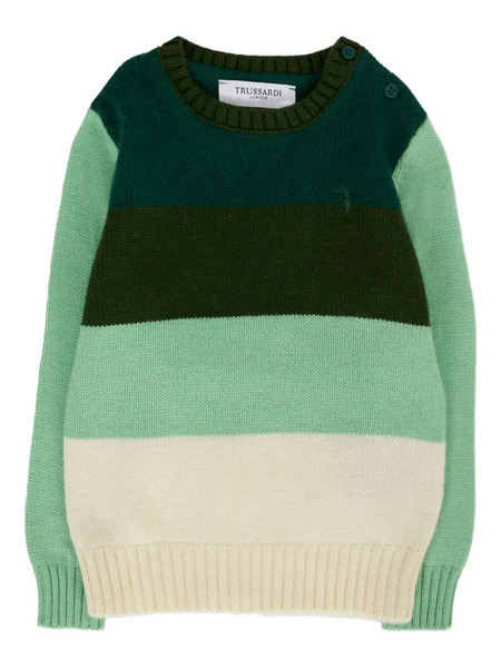  Trussardi Junior Jersey A Rayas - Verde 