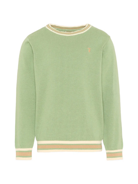  Trussardi Junior Jersey Con Logo - Verde 
