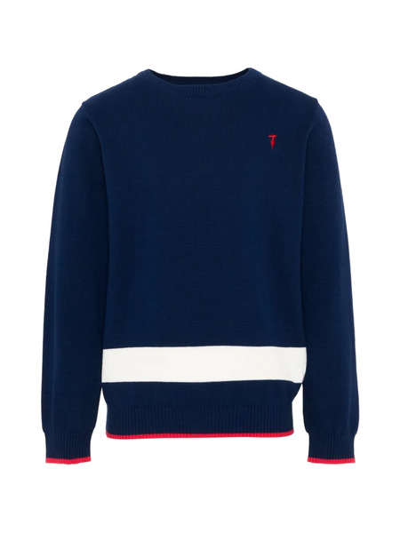  Trussardi Junior Jersey De Algodón Con Logo - Azul 