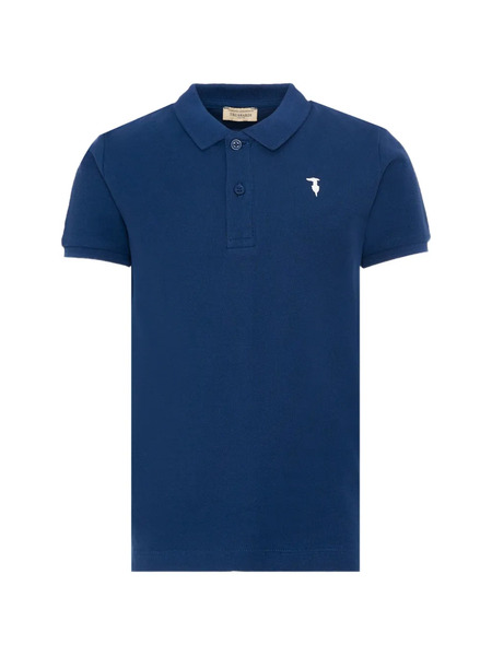  Trussardi Junior Polo De Algodón - Azul 