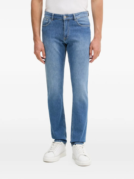  Trussardi Vaqueros Con Parche Del Logo - Azul 