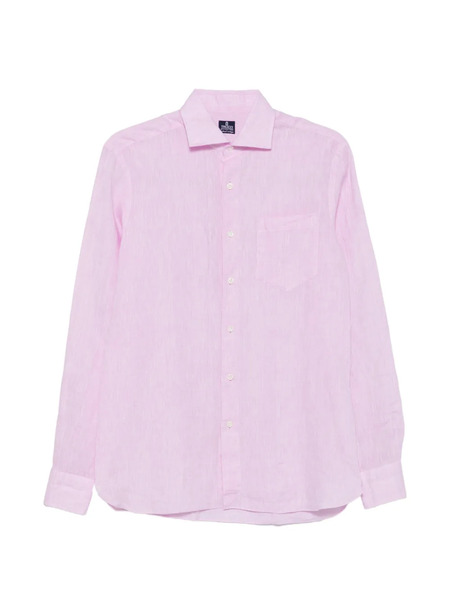  Truzzi Camisa Con Bolsillo En El Pecho Y Botones - Rosa 