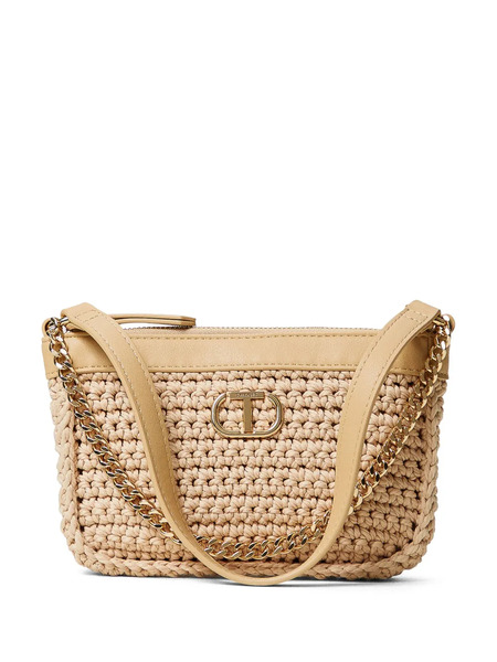  Twinset Bolso De Hombro Con Logo - 00497 Natural White 