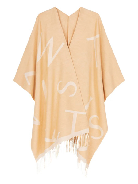  Twinset Capa Con Flecos - Naranja 