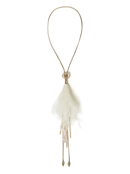  Twinset Collar Con Borla - Dorado 