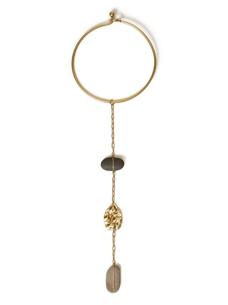  Twinset Collar Con Piedras - Dorado 