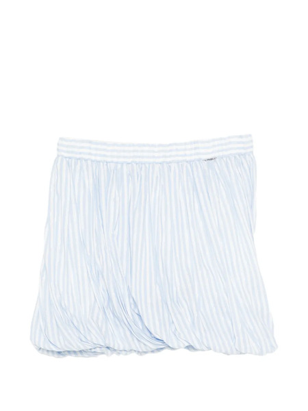  Twinset Falda Fruncida A Rayas - Azul 