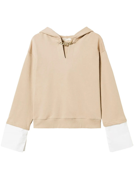  Twinset Sudadera Oval T Con Capucha - Neutro 