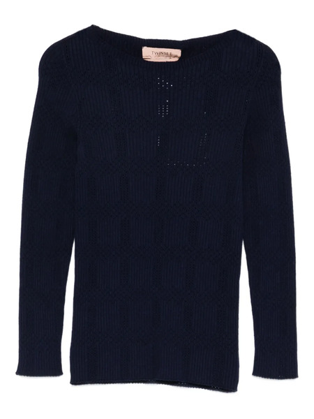  Twinset Top De Canalé - Azul 