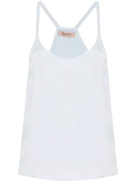  Twinset Top Sin Mangas - Azul 