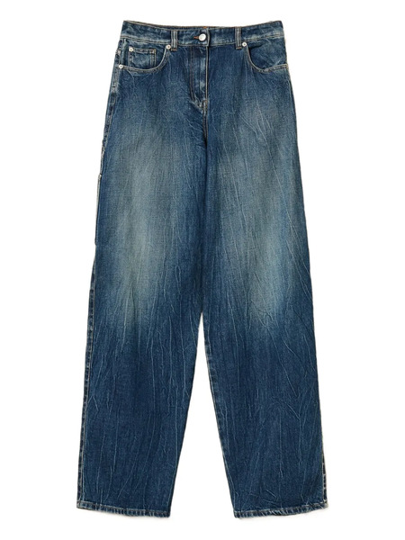  Twinset Vaqueros Con Bolsillos Utility - Azul 