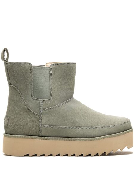  Ugg Botas Chelsea Platform Mini Shaded Clover - Gris 