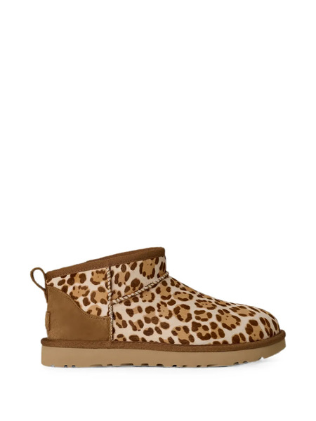  Ugg Classic Ultra Mini Leopard-print Ankle Boots - Neutro 