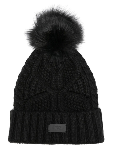  Ugg Gorro Con Pompón - Negro 