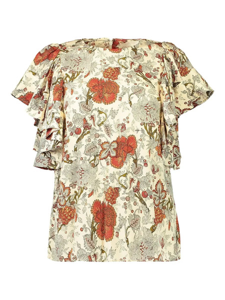  Ulla Johnson Blusa Lena - Neutro 