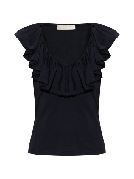  Ulla Johnson Elsie Ruffled Top - Azul 
