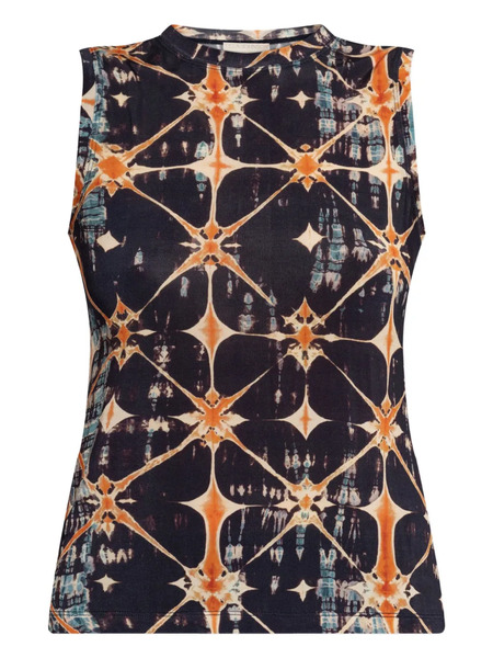  Ulla Johnson Top Ines Estampado - Azul 
