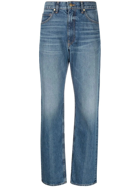  Ulla Johnson Vaqueros Rectos - Azul 