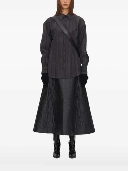  Umber Postpast Camisa Con Efecto De Rayas - Morado 