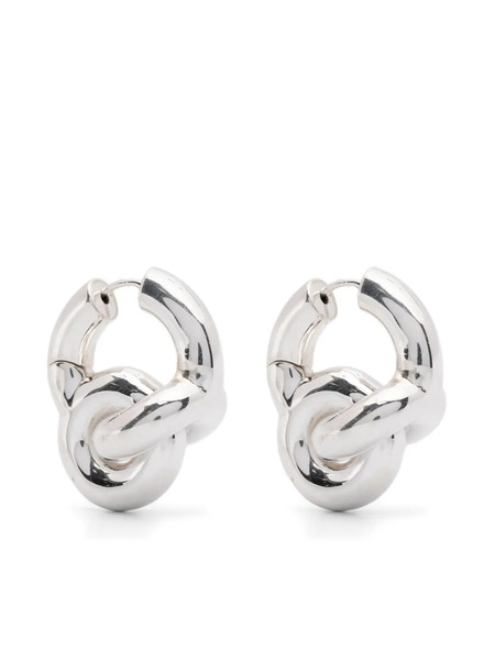  Uncommon Matters Pendientes Knot Creoles Mini - Plateado 