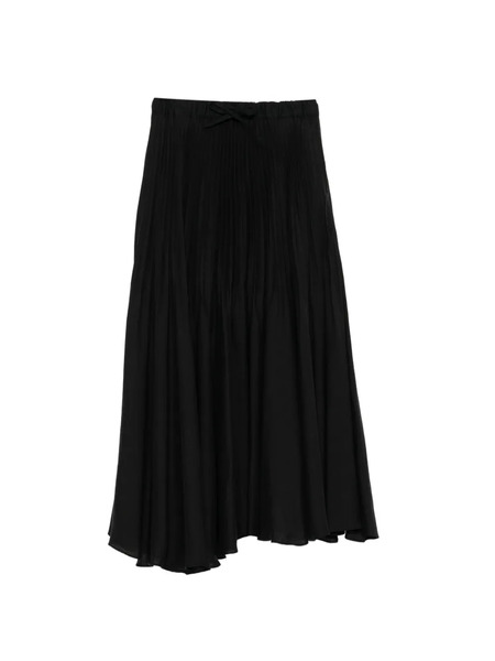  Undercover Falda Larga Plisada - Negro 