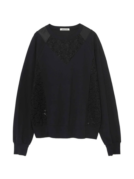 Undercover Jersey Con Paneles De Encaje - Negro 