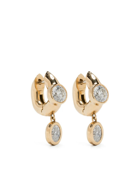  Uniform Object Pendientes De Aro Tusk En Oro Amarillo De 18 Ct - Dorado 