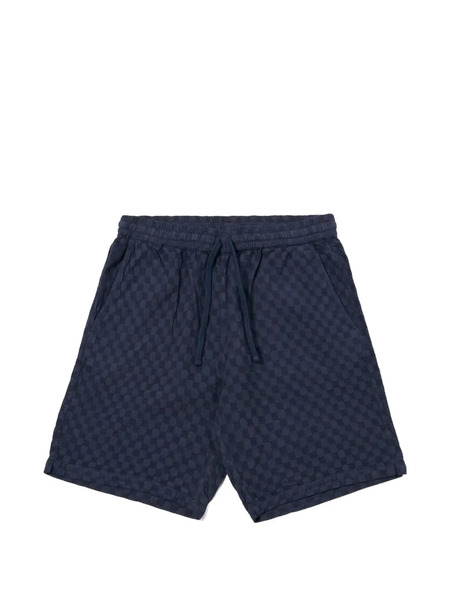  Universal Works Bermudas Simple A Cuadros - Azul 