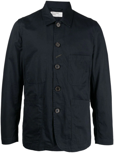  Universal Works Camisa De Manga Larga - Azul 
