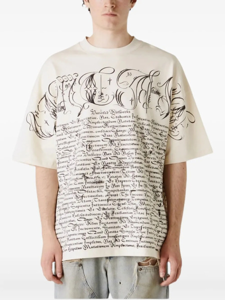  Untitled Artworks Camiseta Con Texto Estampado - Blanco 