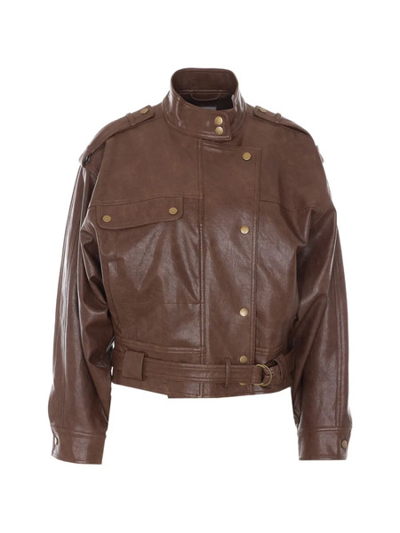  Urbancode Chaqueta Con Cinturón - Marrón 