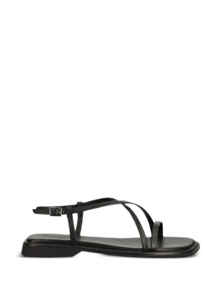  Vagabond Sandalias Planas Con Tiras Cruzadas - Negro 