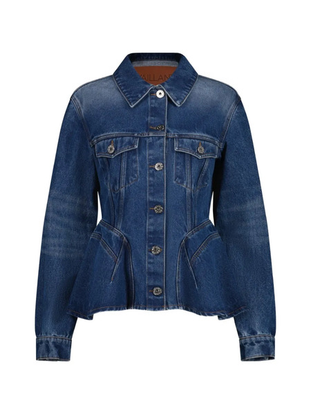 Vaillant Studio Chaqueta Con Peplum - Azul 