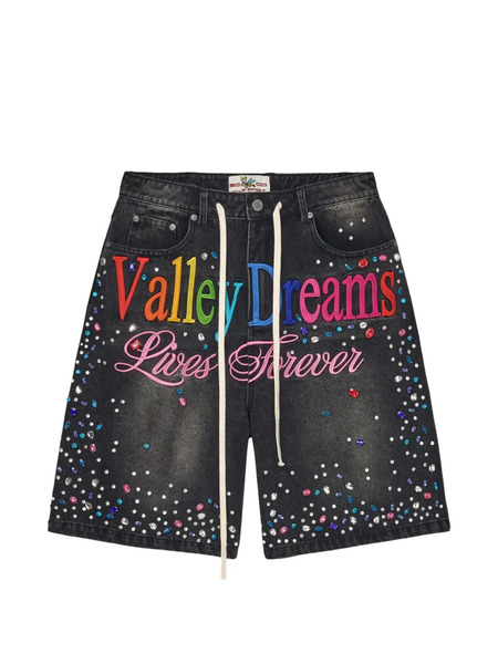  Vale Ice Cream Denim Shorts - Negro 