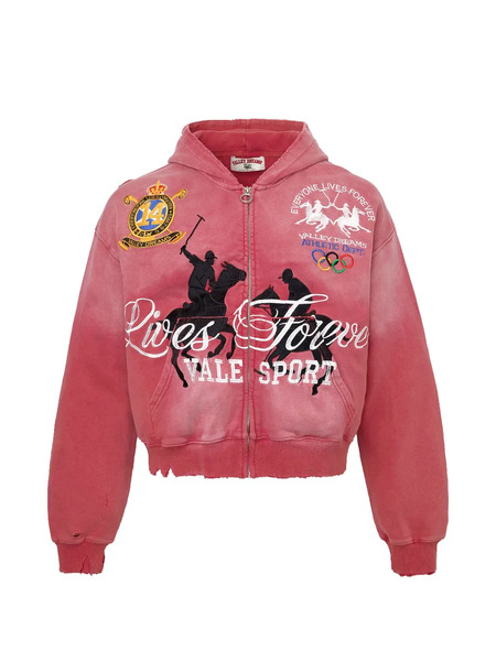  Vale Sudadera Rockefeller Con Capucha - Rojo 