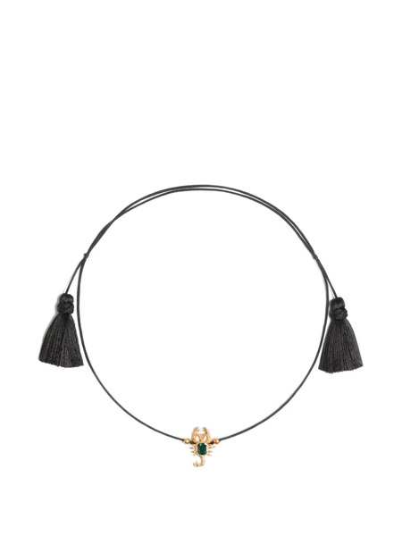  Valentino Garavani Accesorio Para El Pelo Y Collar Gardienne En Metal, Cristal Y Cuerda Con Borla - Dorado 