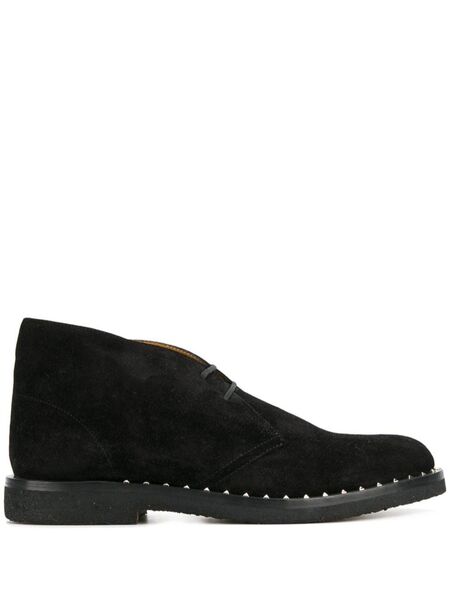  Valentino Garavani Botas Desierto Con Apliques Rockstud - Negro 