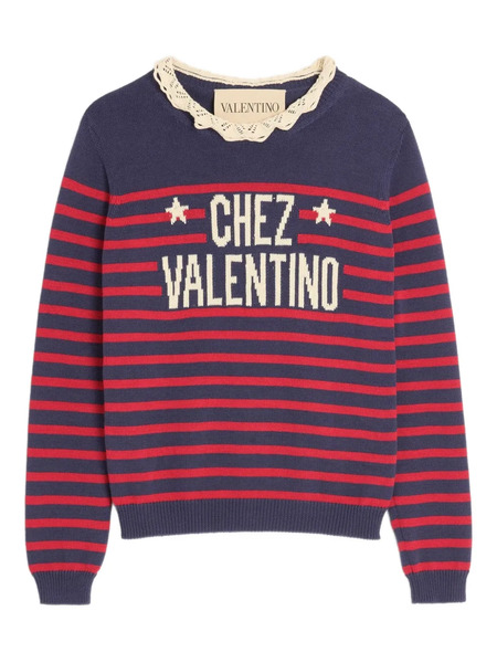  Valentino Garavani Jersey Chez - Azul 