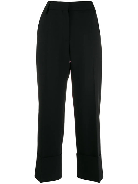  Valentino Garavani Pantalones Capri De Pinzas - Negro 