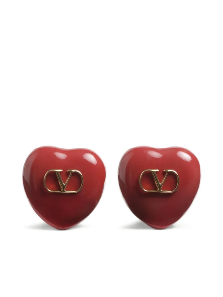  Valentino Garavani Pendientes Coeur Royal - Dorado 
