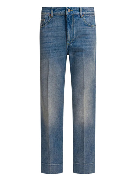  Valentino Garavani Vaqueros De Algodón - Azul 