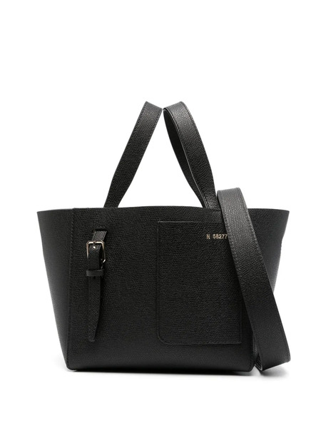  Valextra Bolso Shopper Soft Bucket Micro - Negro 
