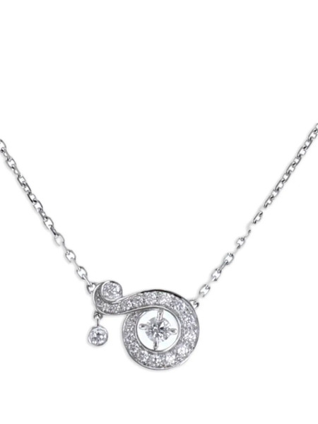  Van Cleef & Arpels Pre-owned Collar Nid Du Paradis En Oro Blanco De 18 Ct Con Diamantes 2010 - Plateado 