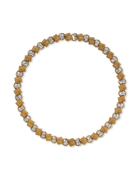  Van Cleef & Arpels Pre-owned Gargantilla En Oro Amarillo De 18kt Con Diamantes 1941 - 1960 Pre-owned - Dorado 