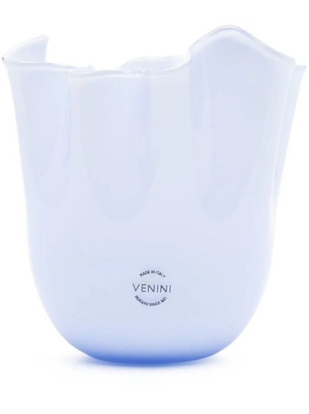  Venini Jarrón Fazzol - Azul 