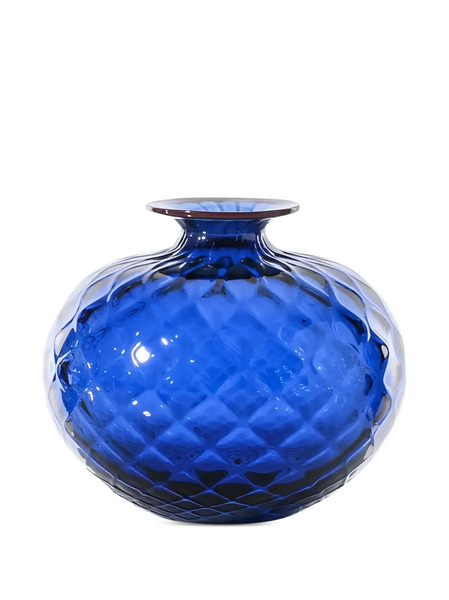  Venini Jarrón Monofiori Balloton - Azul 
