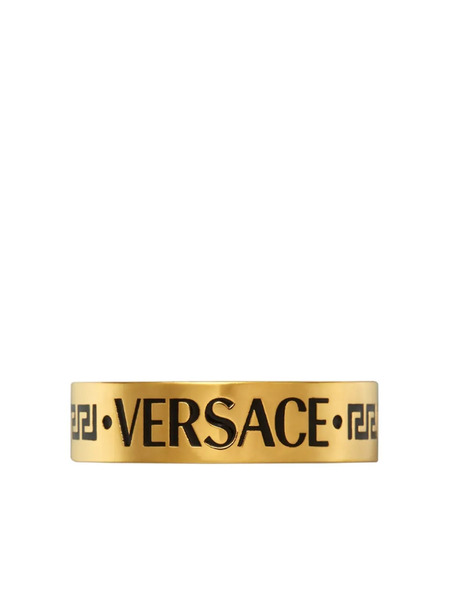  Versace Anillo Con Logo Grabado - Dorado 