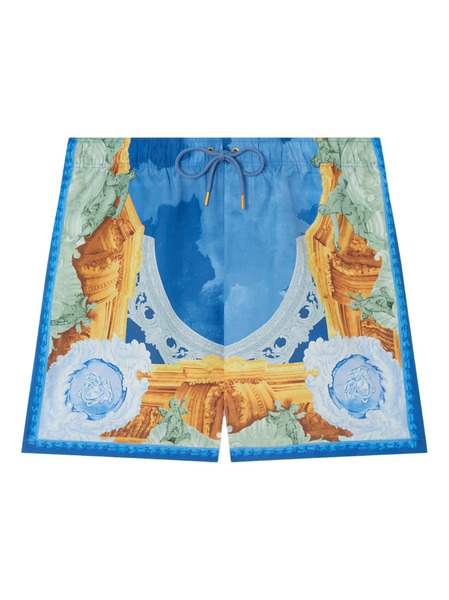  Versace Bañador Estampado - Azul 